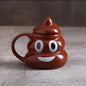 Brown poop emoji mug named POO :D KERAMIČKA ŠOLJA for fun coffee moments