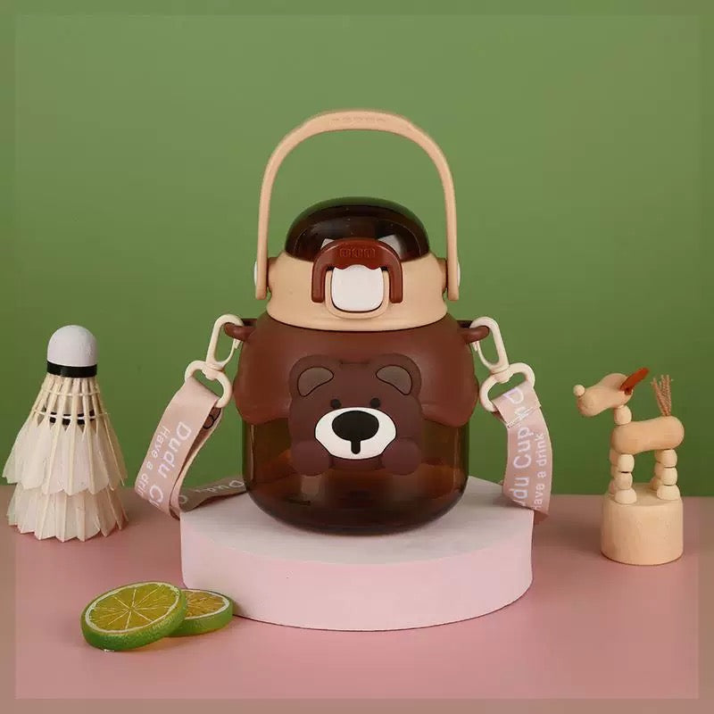 Brown bear-themed MEDO FLAŠA idealna za keramički set čajnik ili set čajnik