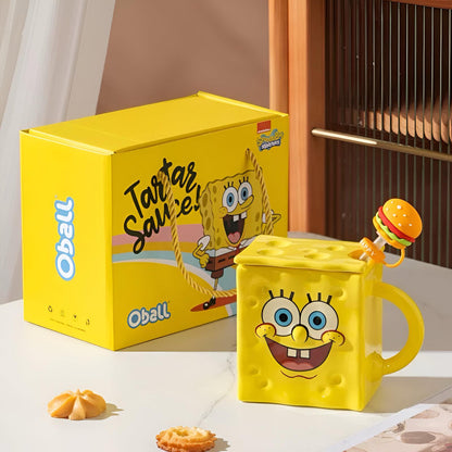 Spongebob Šolja set s ukusnom šalicom i poklopcem u obliku burgera