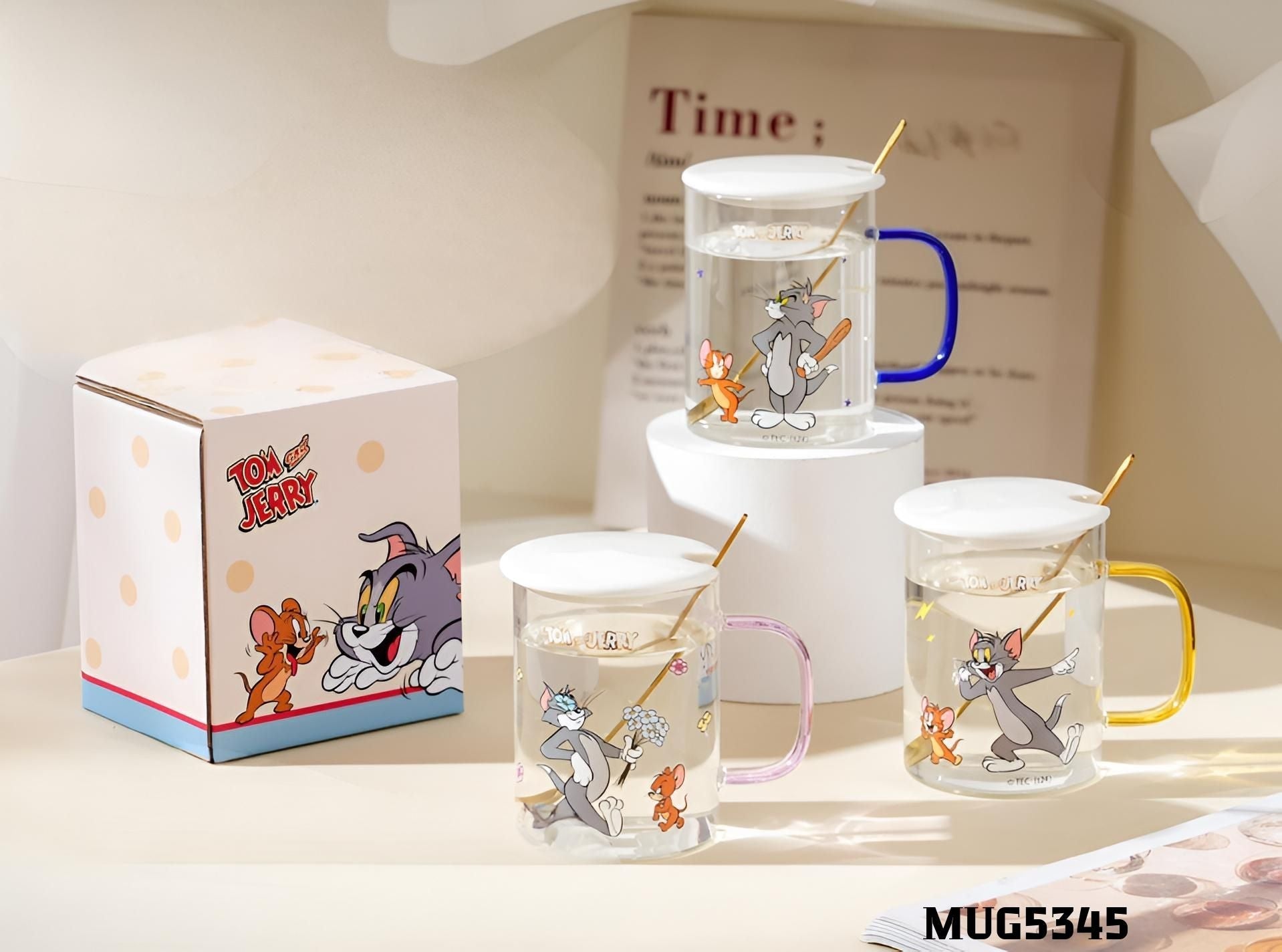 Tom and Jerry šolja set sa poklopcem i slamkom za ljubitelje crtanih junaka