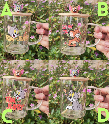 Tom and Jerry Šolja set s poklopcem i kašikom za ljubitelje keramike