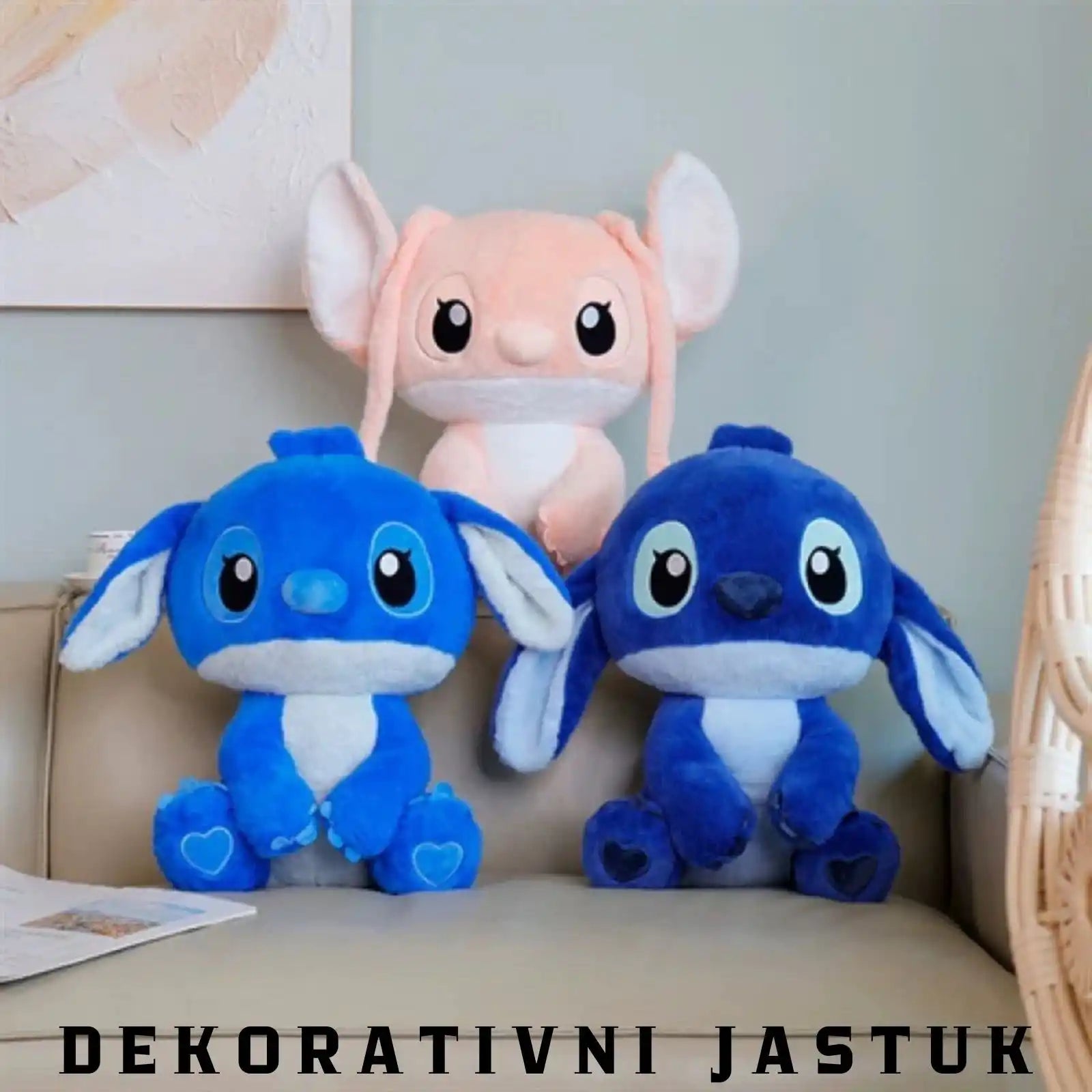 Tri plišane lutke Stiča.