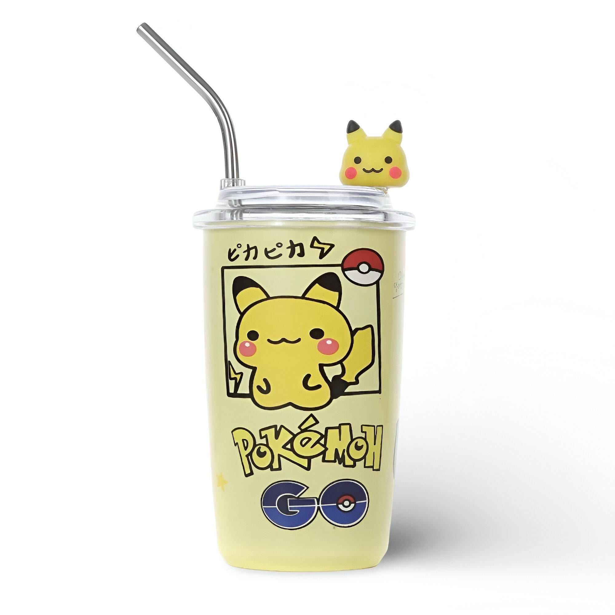 Pikachu termos čaša 450ml od nehrđajućeg čelika s usisom