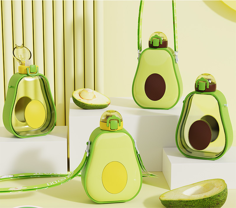 Avokado bočice s trakama, savršene za keramički set čajnik ili set čajnik