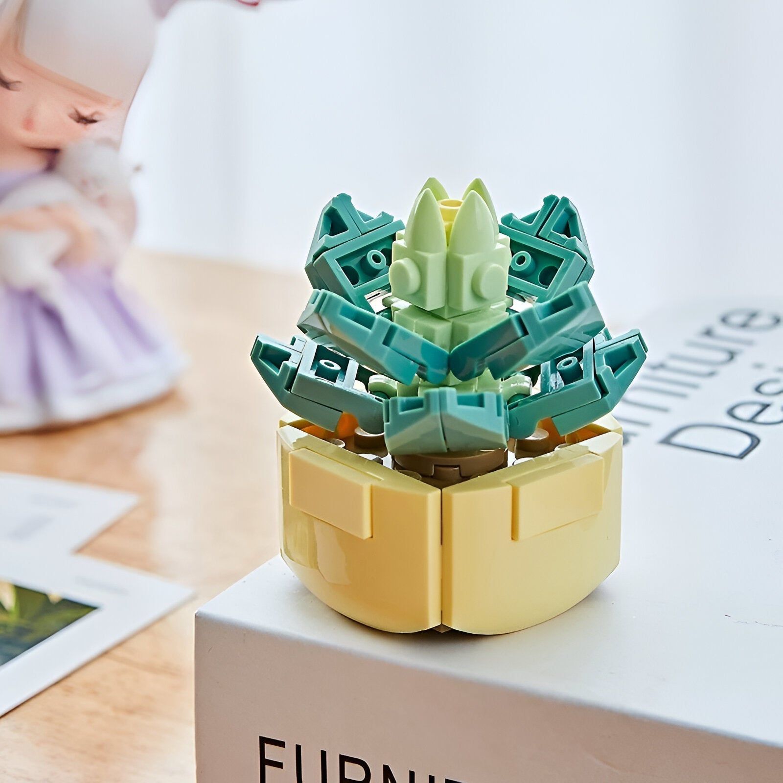 Zelena i žuta Lego zmaja igračka CVIJEĆE (MODEL B) od plastike