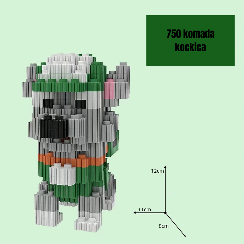 Keramički set čajnik s Brick-built dog figurine iz PAW PATROL LEGO