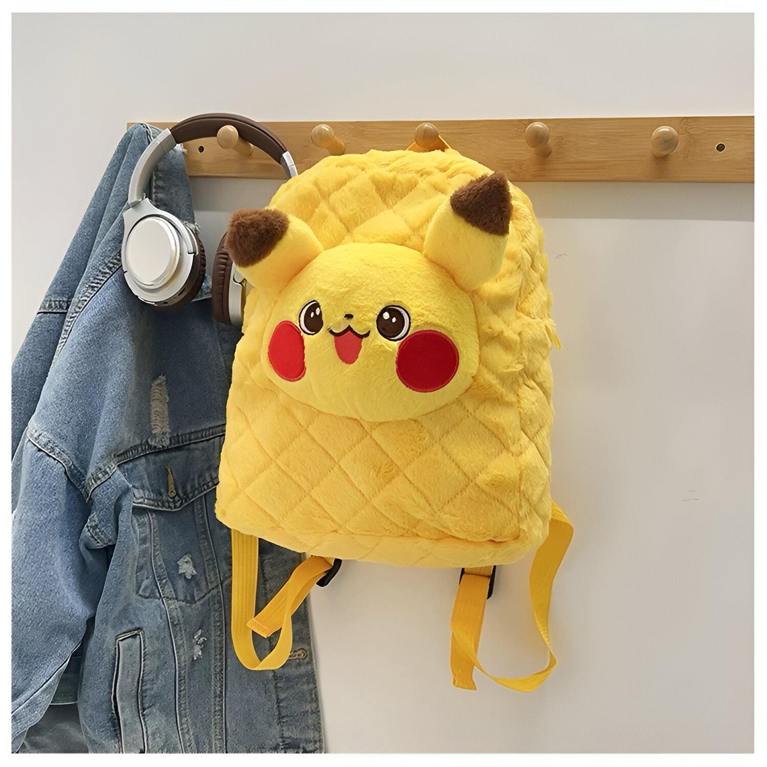 Žuti Pikachu plišani ruksak iz PIKACHU TORBICA & RUKSAK kolekcije