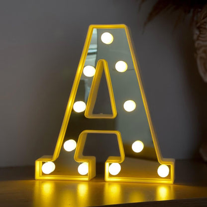 Osjećajni iluminirani znak A prikazan u proizvodu A LAMPA