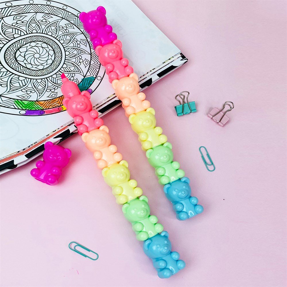 Sladke olovke u obliku duginih gummy medvjedića, BEAR MARKER