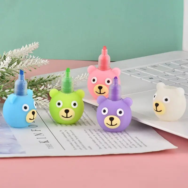 Šarena set visokih markera u obliku medvjedića BEAR MARKER2